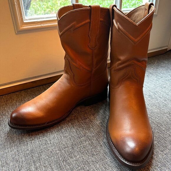 Cuero "The Austin" Men's Cowboy Roper Boots - Picture 1 of 8